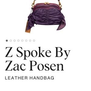 Gorgeous Z Spoke by Zac Posen leather handbag.